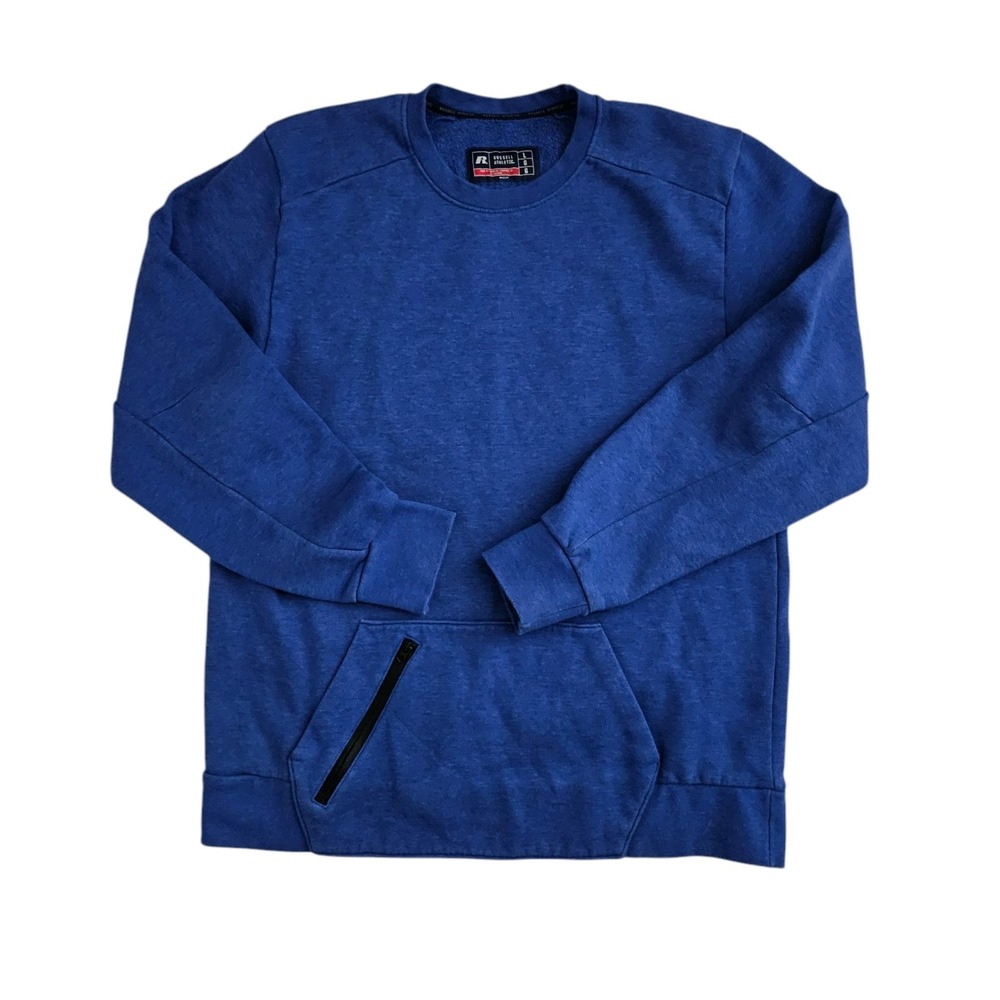 Vintage Russell Athletic (Mens Large) Blank Sweatshirt Crewneck‎ Blue Pullover